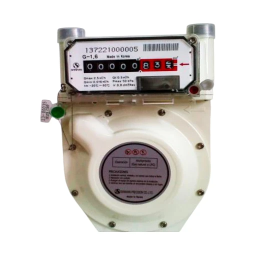 Medidor de Gas doméstico homologado G1.6 marca SHINHAN Koreano