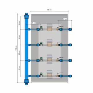 Flautas en Polipropileno para Cajilla de Medidores de Agua